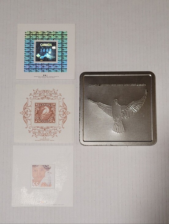 canada post Other - Canada Post Official Millennium Keepsake Coin & Stamp Set 1999 2000 - Vintage